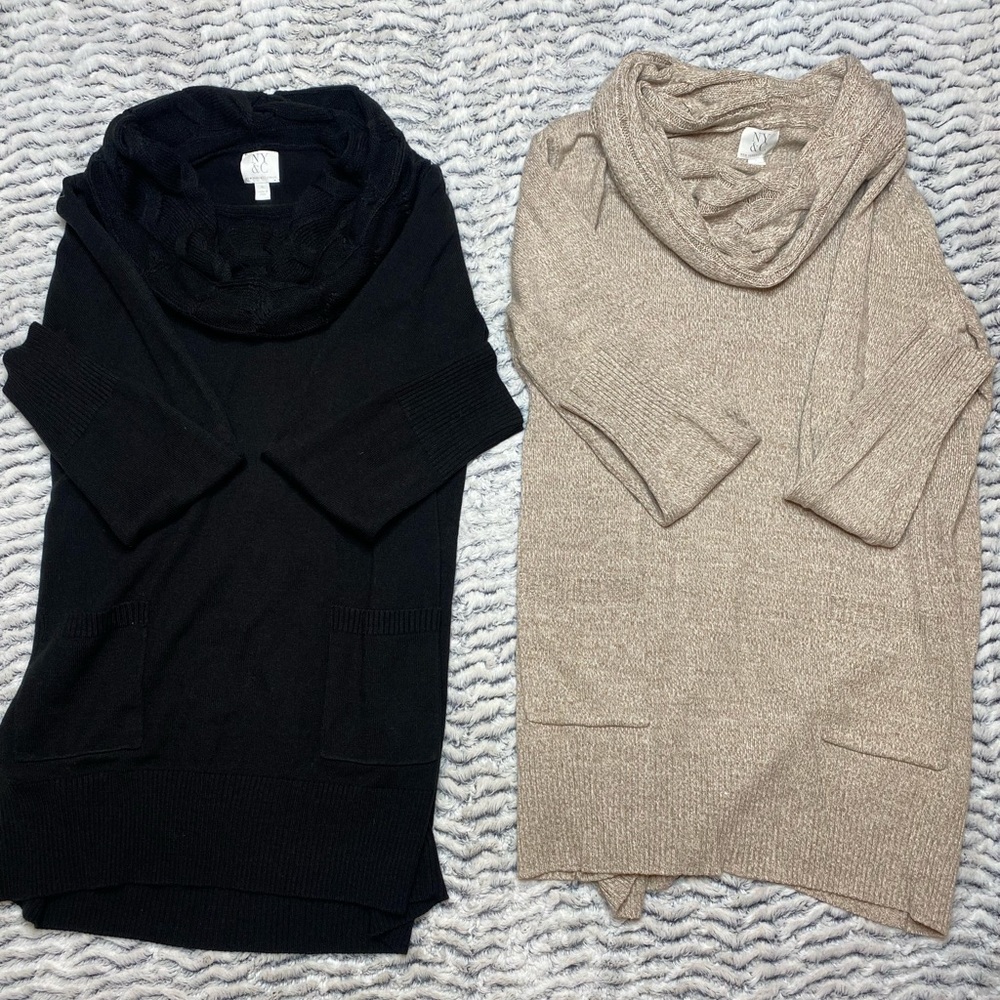 NY&Co | Women’s Cowl Neck Sweater Dress Bundle